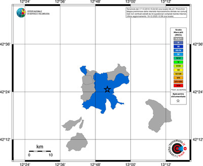 Mappa MCS - territori comuni