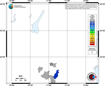 Mappa EMS - territori comuni
