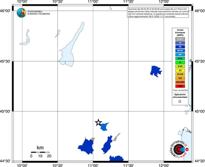 Mappa EMS - territori comuni