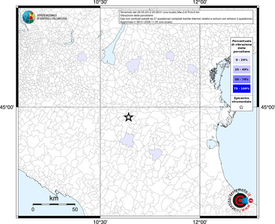 Mappa territorio comunale con almeno 3 questionari