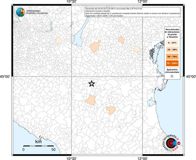 Mappa territorio comunale con almeno 3 questionari