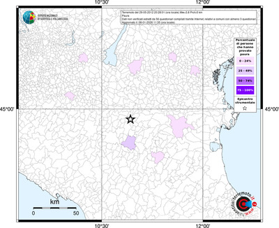 Mappa territorio comunale con almeno 3 questionari