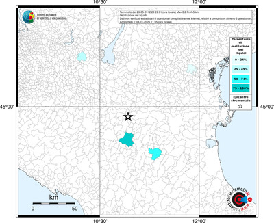 Mappa territorio comunale con almeno 3 questionari