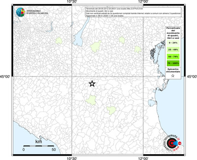 Mappa territorio comunale con almeno 3 questionari