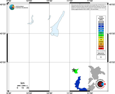 Mappa EMS - territori comuni