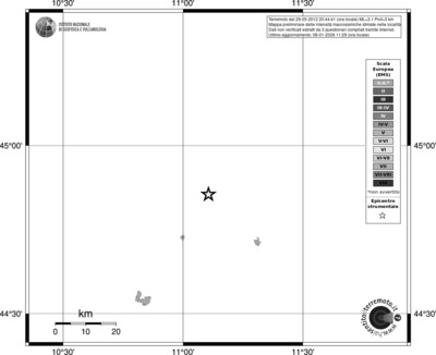 Mappa EMS - territori località