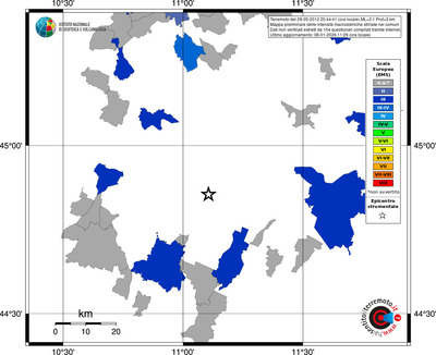 Mappa EMS - territori comuni