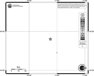 Mappa EMS - territori località