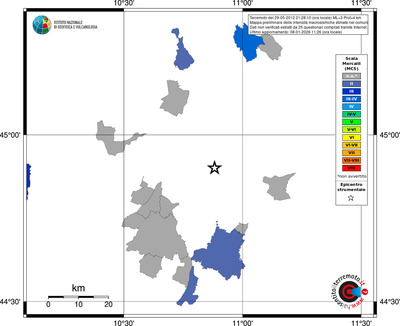 Mappa MCS - territori comuni