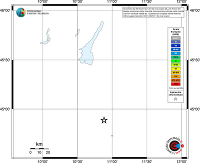Mappa EMS - territori località