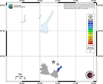 Mappa EMS - territori comuni