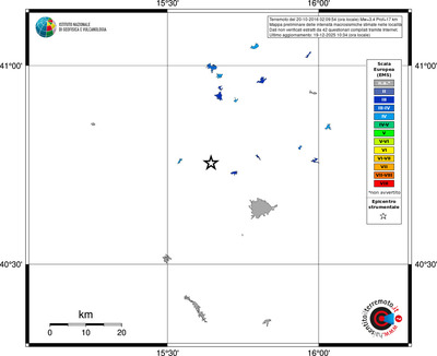 Mappa EMS - territori località
