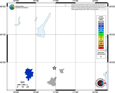 Mappa EMS - territori comuni
