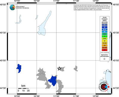 Mappa EMS - territori comuni