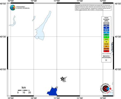 Mappa EMS - territori comuni