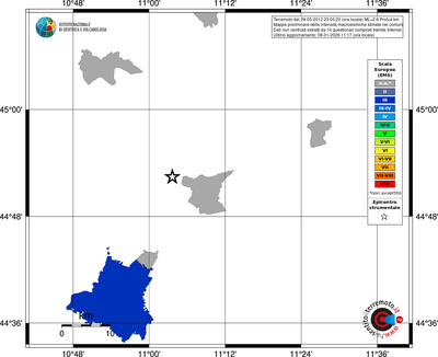 Mappa EMS - territori comuni