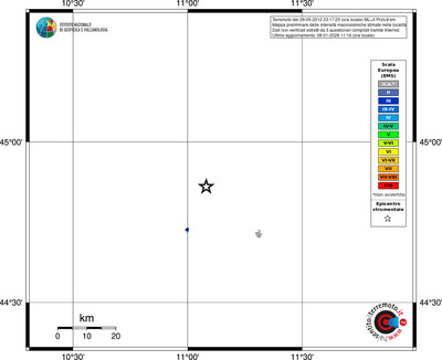 Mappa EMS - territori località