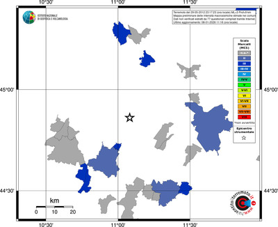 Mappa MCS - territori comuni