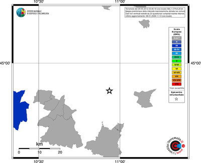 Mappa EMS - territori comuni