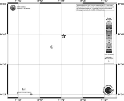 Mappa EMS - territori località