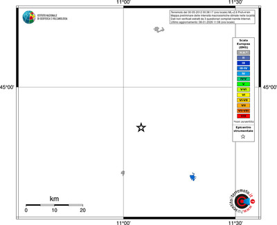 Mappa EMS - territori località