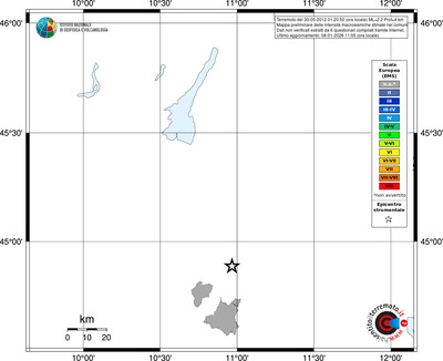 Mappa EMS - territori comuni