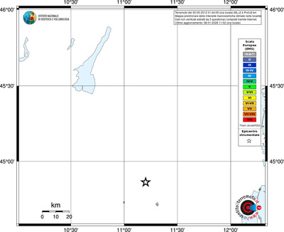 Mappa EMS - territori località