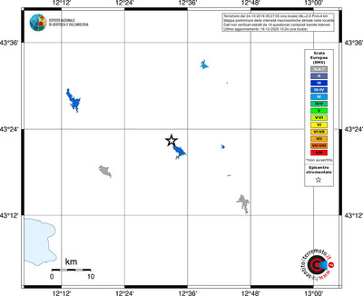 Mappa EMS - territori località