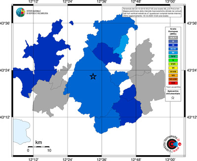 Mappa EMS - territori comuni