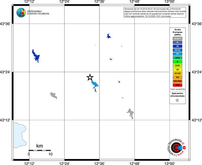 Mappa EMS - territori località