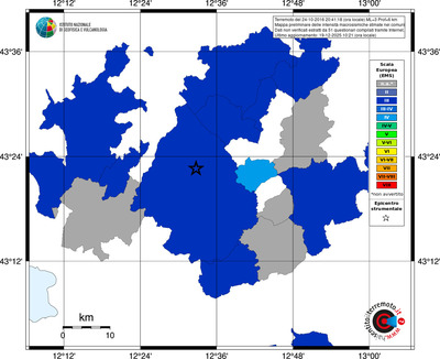 Mappa EMS - territori comuni