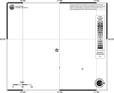 Mappa EMS - territori località