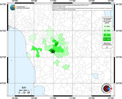Mappa territorio comunale con almeno 3 questionari