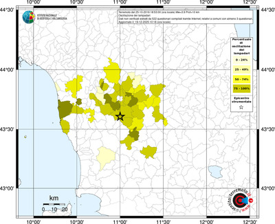 Mappa territorio comunale con almeno 3 questionari