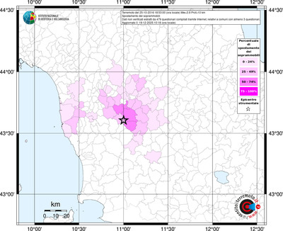 Mappa territorio comunale con almeno 3 questionari