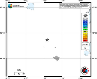 Mappa EMS - territori località