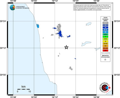Mappa EMS - territori località
