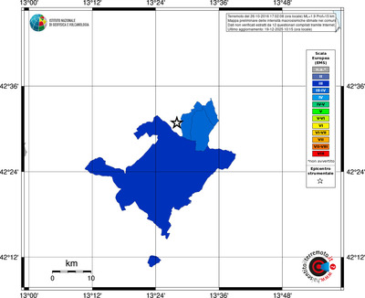 Mappa EMS - territori comuni