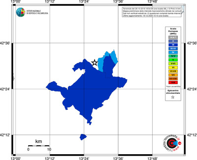 Mappa EMS - territori comuni