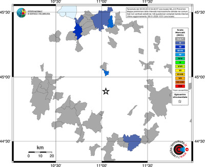 Mappa MCS - territori comuni