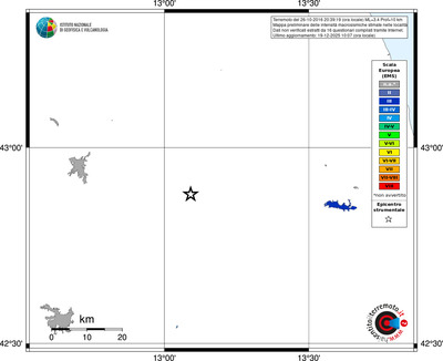 Mappa EMS - territori località