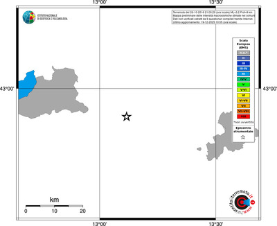 Mappa EMS - territori comuni