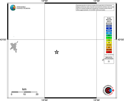 Mappa MCS - territori località