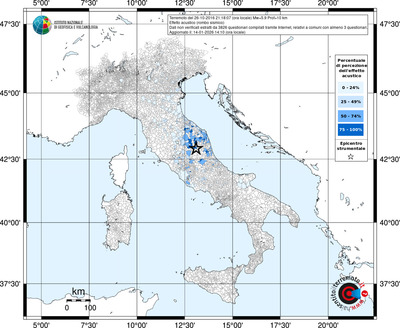 Mappa territorio comunale con almeno 3 questionari