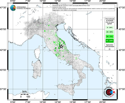 Mappa territorio comunale con almeno 3 questionari