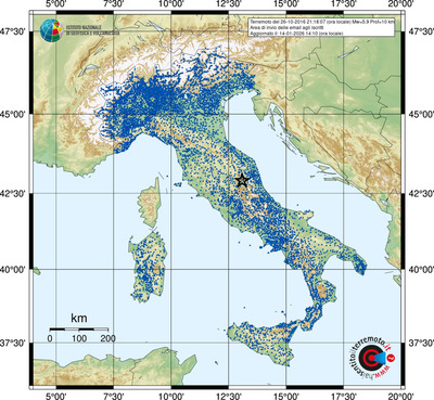 Area di invio delle email agli iscritti
