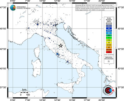 Mappa EMS - territori località