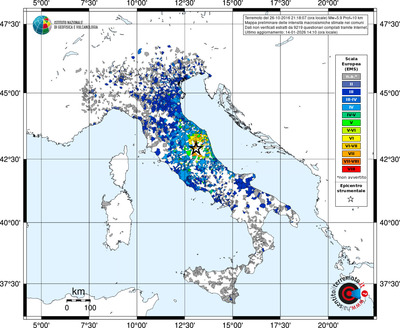 Mappa EMS - territori comuni