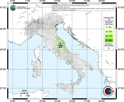 Mappa territorio comunale con almeno 3 questionari