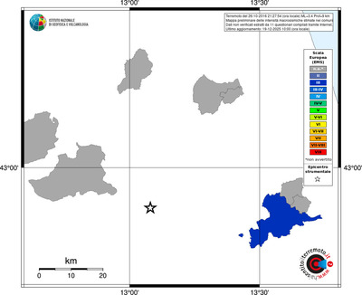 Mappa EMS - territori comuni